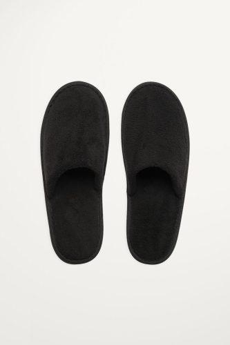 Closed Slippers New Superior Black L-Es Size 