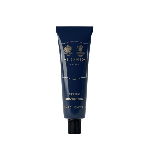 30ml aluminium tubus shower gel CEFIRO  STRIPED CONICAL CAP